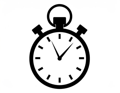 Stopwatch icon illustration for time management and deadline concepts.