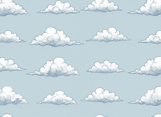 clouds seamless pattern