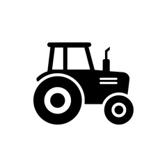 Farm Tractor Vehicle Icon - Agriculture and Farming