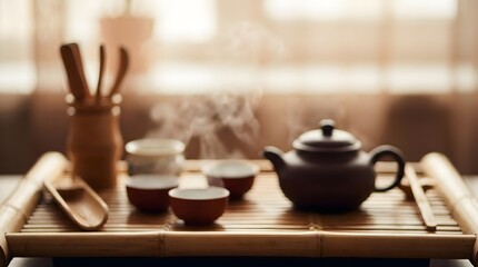 Obraz premium Tea Ceremony Still Life