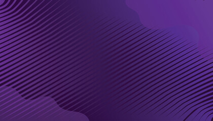 Diagonal striped purple abstract background with curved layered gradient design