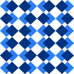 blue plaid fabric texture, blue diamond checkerboard repeat pattern, replete image, design for fabric printing, rhombus, grid