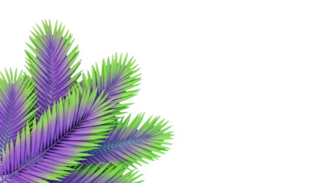 Abstract Neon Christmas Tree Branches Vector Illustration with Copy Space