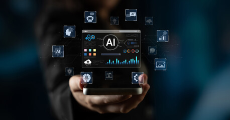 A user interface for a generative AI platform. This technology uses machine learning to create new digital content, automate tasks, and provide intelligent solutions. Fermion