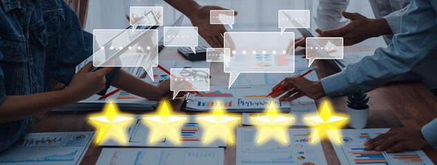 Dynamic business meeting showcasing teamwork, data analysis, and collaborative discussion. Ideal for projects focusing on productivity and professional growth. Trope