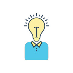 Colorful icon for idea incubation