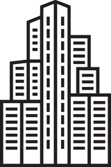 Obraz premium city skyline silhouette