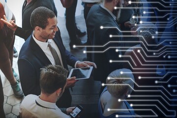 Diverse group of business people having a meetup