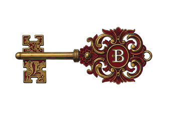 Unlock secrets with this ornate vintage key