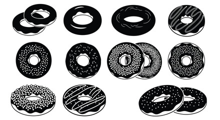 Delicious donut dessert assortment tempting treat for sweet tooth cravings