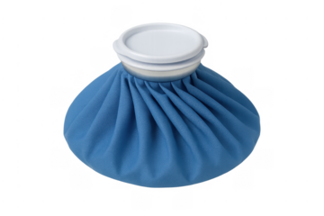 Blue ice pack for injury pain relief and cold therapy