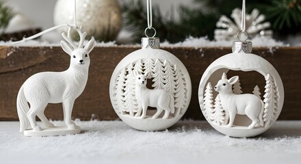 christmas decoration on a white background