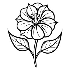 black and white flower