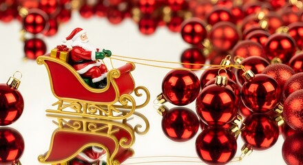 christmas decoration on white background