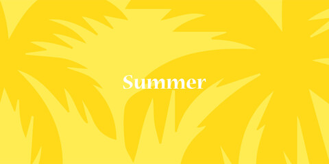Summer greeting clipart banner poster set. spring tropical leaves with orange,strawberry, avocado, collection summer or spring poster in colorful abstract background