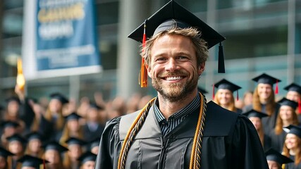 Celebrating Academic Achievement at a Graduation Ceremony with Joy and Pride