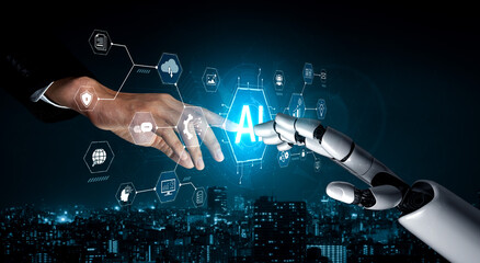 A generative AI assistant presents its comprehensive business suite. This all-in-one platform offers intelligent tools for marketing, e-commerce, and automating corporate operations. Fermion