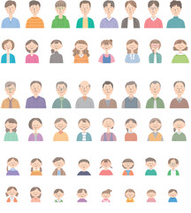 色々な世代の人物セット