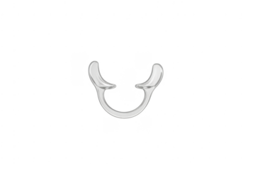 Dental cheek retractor isolating oral cavity on transparent background