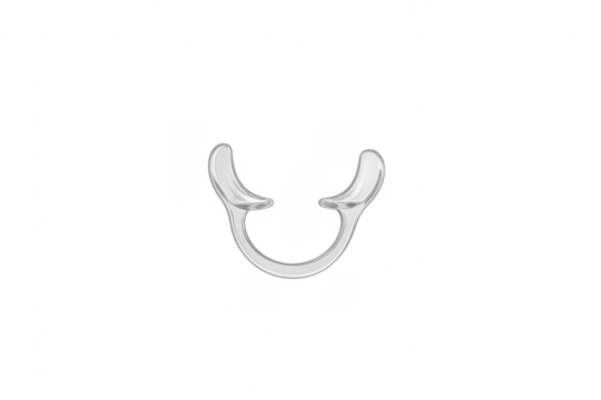 Dental cheek retractor isolating oral cavity on transparent background