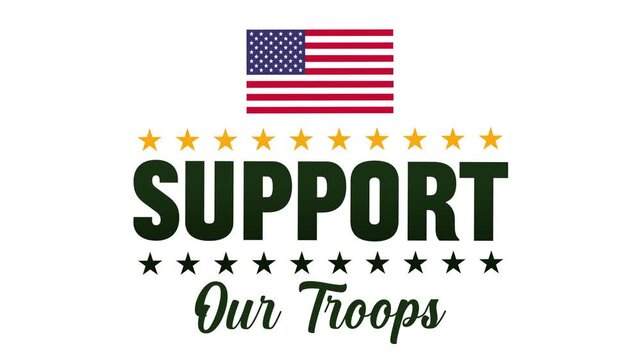 support our troops of the united states army