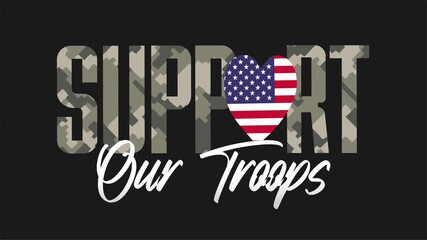 support our troops of the united states army
