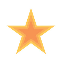 Star Shape Decoration Icon Template Illustration Design