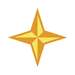 Obraz premium Star Shape Decoration Icon Template Illustration Design