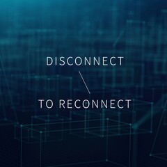 DIsconnect to reconnect Instagram post template