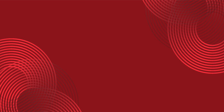 Collection of red concentric circles. Collection of radial sound wave or sonar rings. Pack of radar icon symbols, targets, dashed lines, halftones.vector