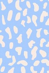 Deer pattern blue background seamless, social media post