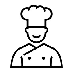 chef icon isolated PNG transparent