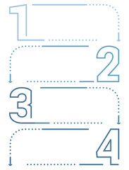 Naklejka premium Minimal business infographic design template with four options or steps