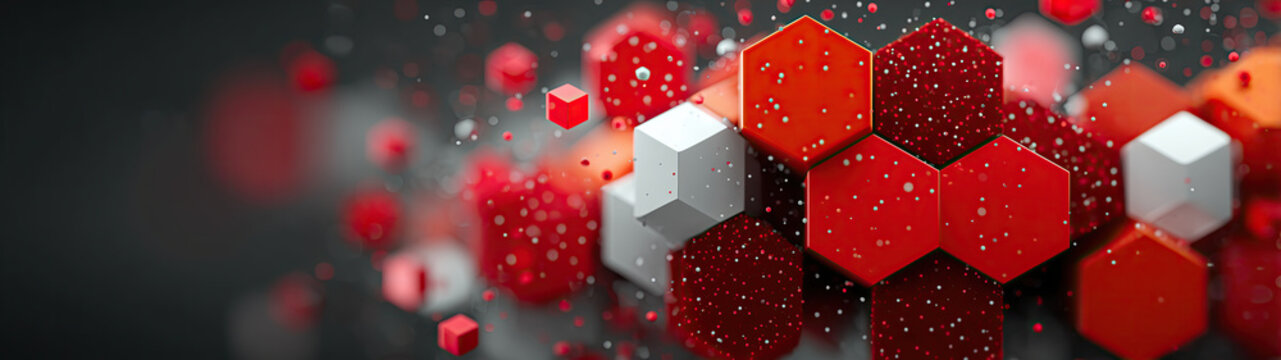 Red and white background with geometric shapes for presentation or business template vector illustration. Illustration of a modern red and grey abstract