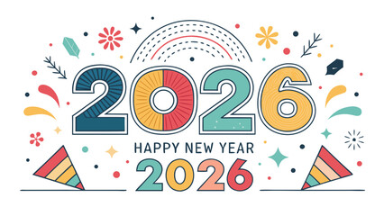 Obraz premium new year celebration vector wallpaper design