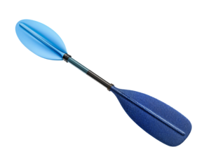 Blue Double-Bladed Kayak Paddle for Water Sports and Boating