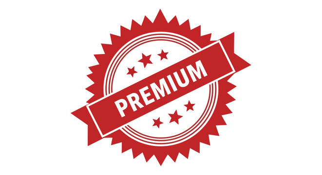 Bold red premium quality seal with "PREMIUM" text