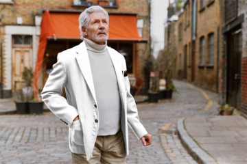 Men's jacket png mockup, casual blazer, transparent design