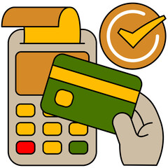 Credit Card Payment Terminal Icon