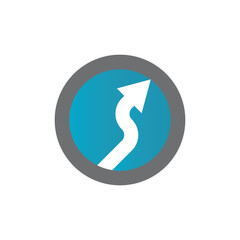 Arrow vector illustration icon Logo Template design