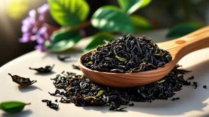 Savor the moment with aromatic black tea leaves, a blissful escape in every cup for a healthy and peaceful lifestyle, perfect for mindfulness sessions