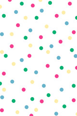 Naklejka premium Colorful polka dot patterned background design element