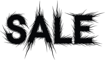 Sale promotion offer discount special deal bargain clearance black friday eps silhouette