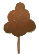 Autumn tree png sticker, nature & environment illustration, transparent background