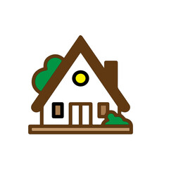 Cozy Residential House Icon