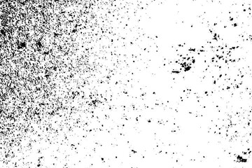 Gritty black texture overlay with scattered dust particles and speckles on a clean canvas.