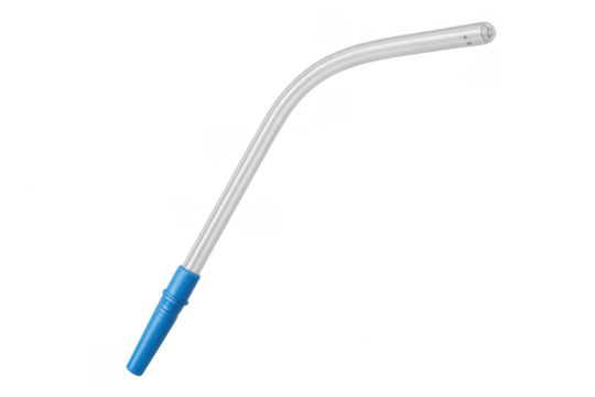 Medical yankauer suction catheter transparent background