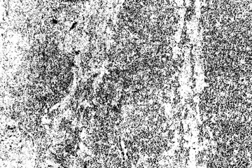 Abstract monochrome grunge overlay texture. distressed white background with dark grainy effect.