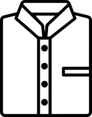 Crisp folded shirt icon for laundry service promos