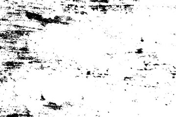 Distressed grunge overlay texture with rough scratches and speckles on a clean background.